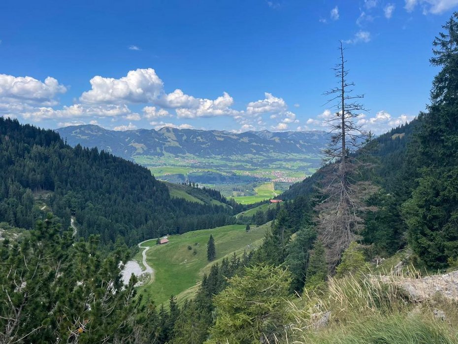 Terrassenausblick nach Süden